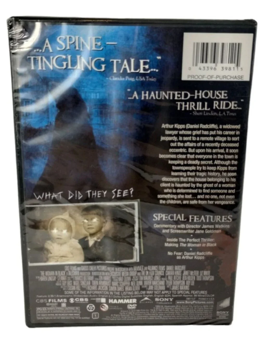 The Woman In Black 2012 DVD A Haunting Tale Starring Daniel Radcliffe